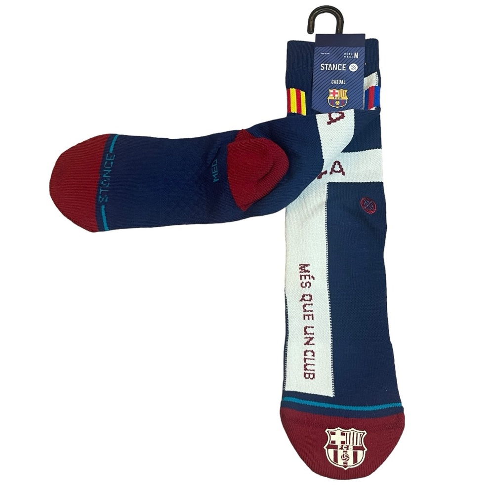 Stance Barcelona FCB Barca Socks Medium NWT